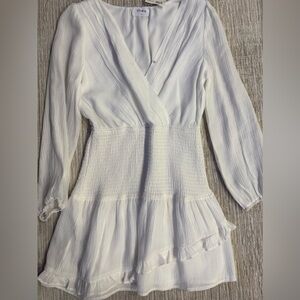 Ruby and Jenna- Storia brand white long sleeve dress